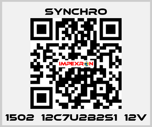 1502‑12C7U2B2S1‑12V SYNCHRO