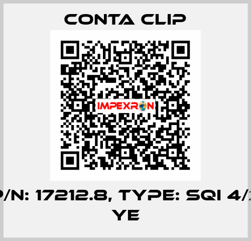 P/N: 17212.8, Type: SQI 4/3 YE Conta Clip