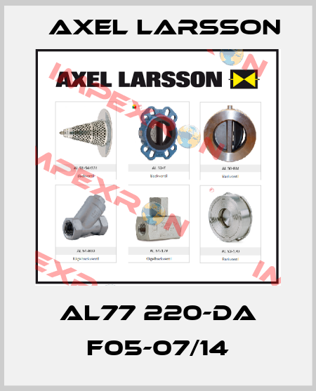 AL77 220-DA F05-07/14 AXEL LARSSON