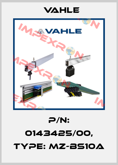 P/n: 0143425/00, Type: MZ-BS10A Vahle