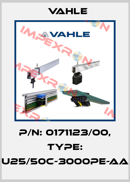 P/n: 0171123/00, Type: U25/50C-3000PE-AA Vahle
