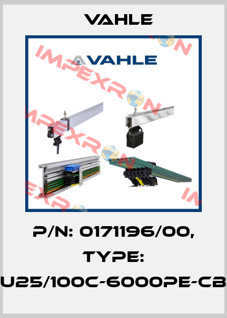 P/n: 0171196/00, Type: U25/100C-6000PE-CB Vahle