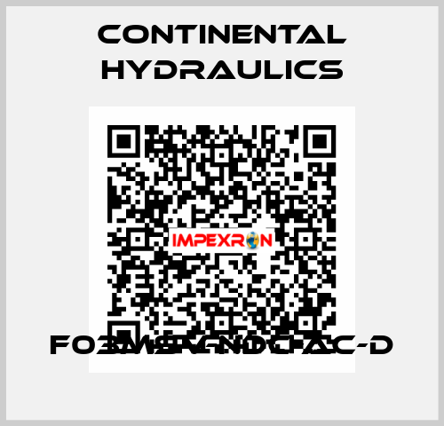 F03MSV-NDC-AC-D Continental Hydraulics