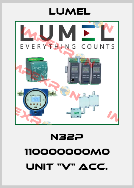 N32P 110000000M0 unit "V" acc. LUMEL