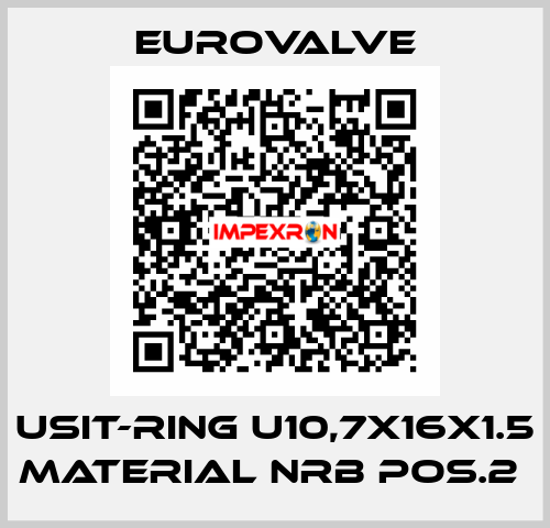 USIT-RING U10,7X16X1.5 MATERIAL NRB POS.2  Eurovalve