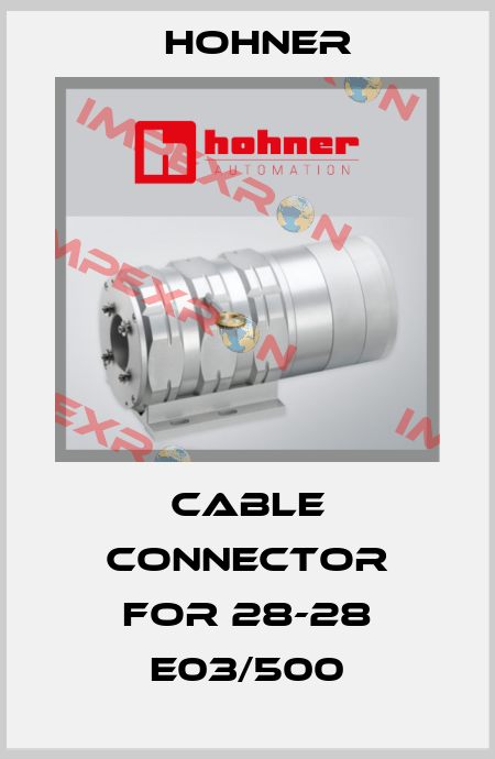 cable connector for 28-28 E03/500 Hohner