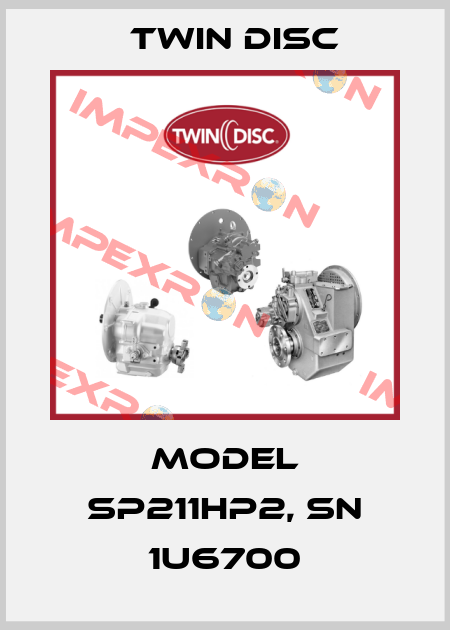 Model SP211HP2, SN 1U6700 Twin Disc