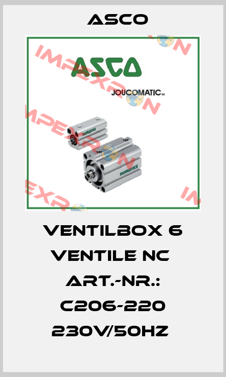 VENTILBOX 6 VENTILE NC  ART.-NR.: C206-220 230V/50HZ  Asco