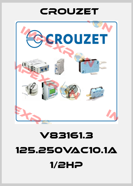 V83161.3 125.250VAC10.1A 1/2HP Crouzet