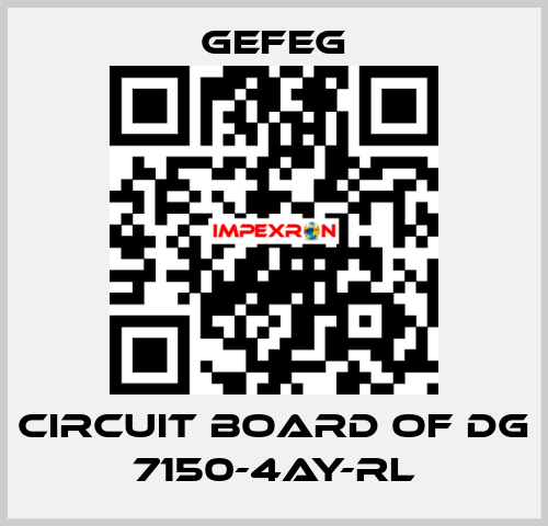circuit board of Dg 7150-4AY-RL Gefeg