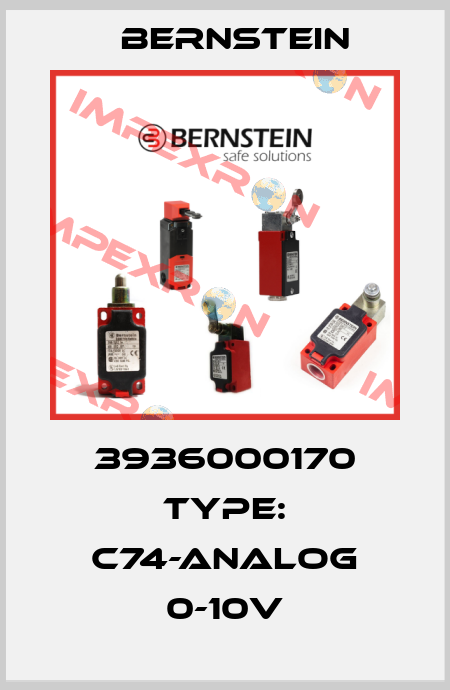 3936000170 Type: C74-ANALOG 0-10V Bernstein