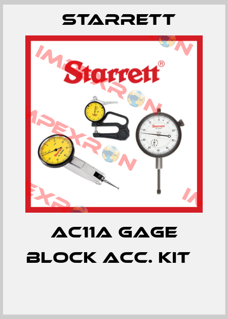 AC11A Gage block acc. Kit     Starrett
