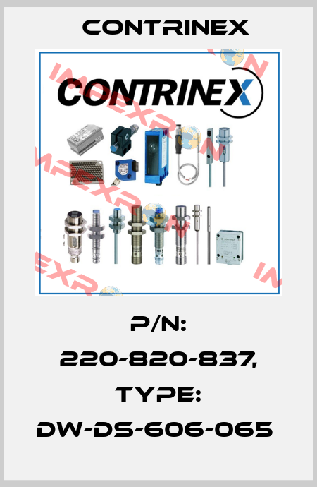 P/N: 220-820-837, Type: DW-DS-606-065  Contrinex