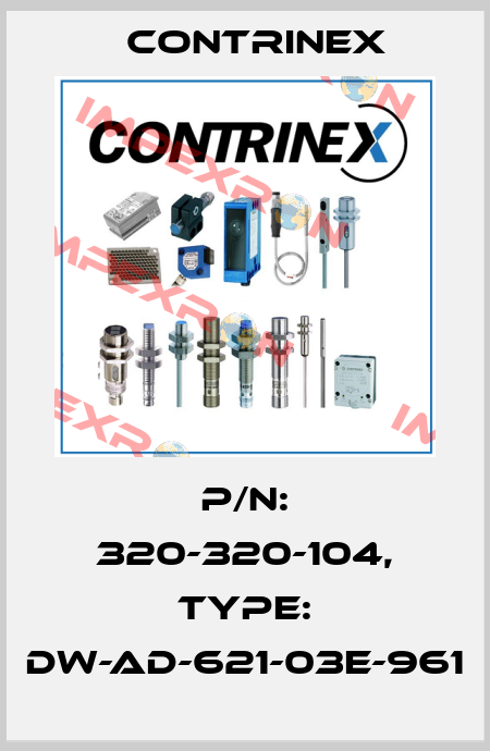 p/n: 320-320-104, Type: DW-AD-621-03E-961 Contrinex