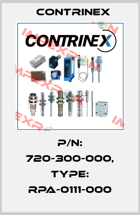 p/n: 720-300-000, Type: RPA-0111-000 Contrinex