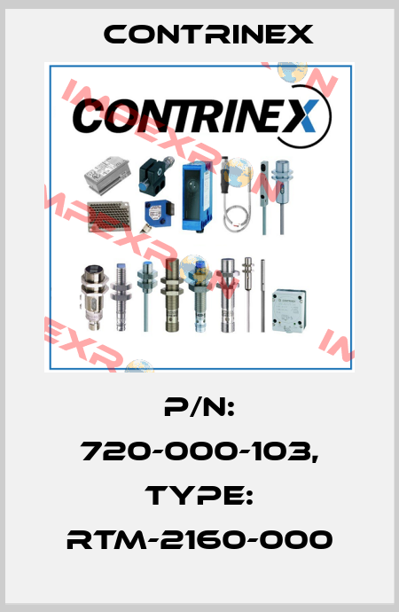 p/n: 720-000-103, Type: RTM-2160-000 Contrinex
