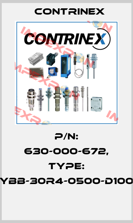 P/N: 630-000-672, Type: YBB-30R4-0500-D100  Contrinex