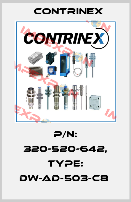 P/N: 320-520-642, Type: DW-AD-503-C8  Contrinex