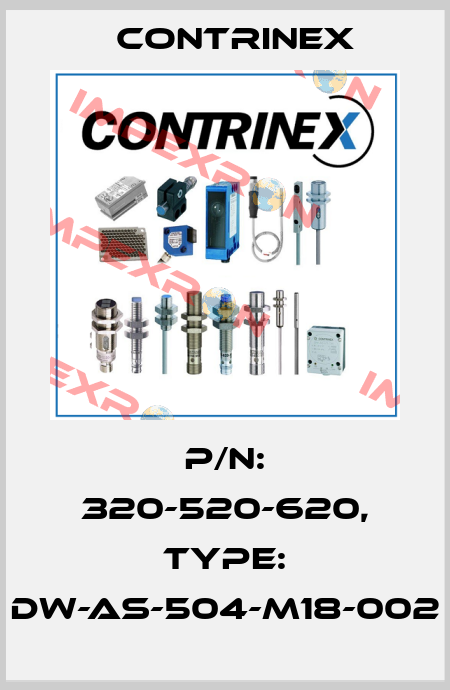 p/n: 320-520-620, Type: DW-AS-504-M18-002 Contrinex