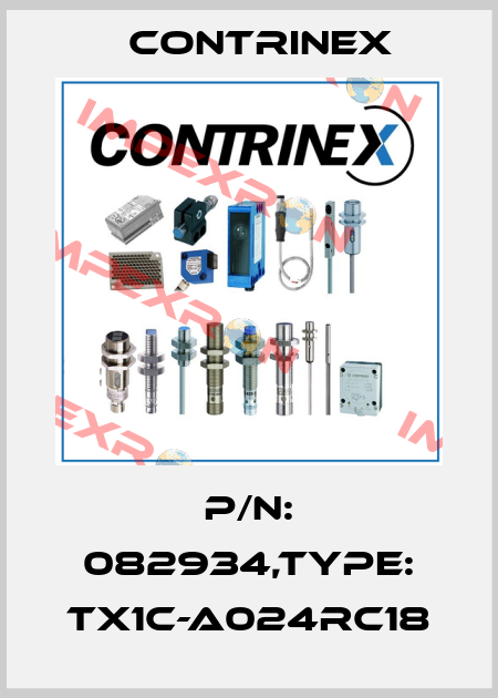 P/N: 082934,Type: TX1C-A024RC18 Contrinex