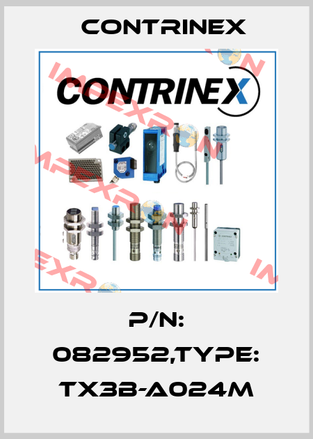 P/N: 082952,Type: TX3B-A024M Contrinex