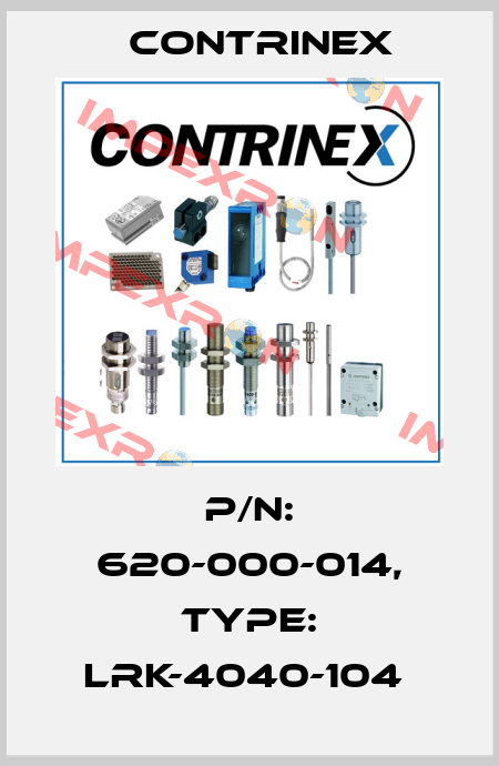 P/N: 620-000-014, Type: LRK-4040-104  Contrinex