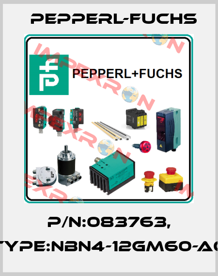 P/N:083763, Type:NBN4-12GM60-A0 Pepperl-Fuchs