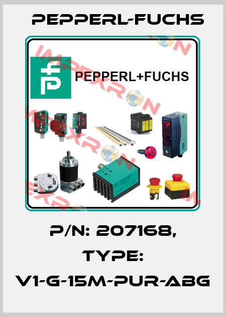 p/n: 207168, Type: V1-G-15M-PUR-ABG Pepperl-Fuchs