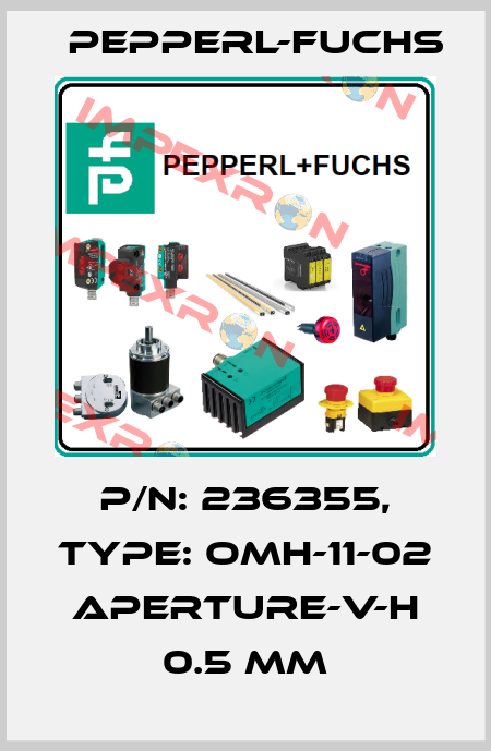 p/n: 236355, Type: OMH-11-02 Aperture-V-H 0.5 mm Pepperl-Fuchs