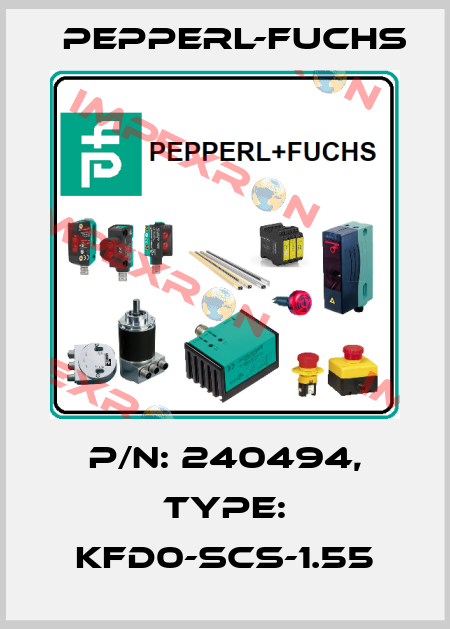 p/n: 240494, Type: KFD0-SCS-1.55 Pepperl-Fuchs