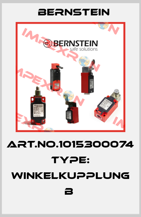 Art.No.1015300074 Type: WINKELKUPPLUNG               B  Bernstein