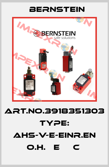 Art.No.3918351303 Type: AHS-V-E-EINR.EN O.H.   E     C  Bernstein