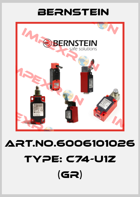 Art.No.6006101026 Type: C74-U1Z (GR) Bernstein