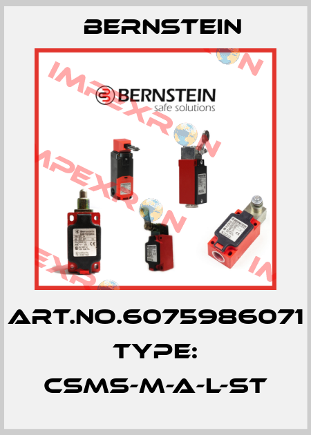 Art.No.6075986071 Type: CSMS-M-A-L-ST Bernstein