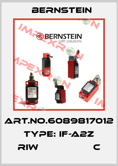 Art.No.6089817012 Type: IF-A2Z RIW                   C Bernstein