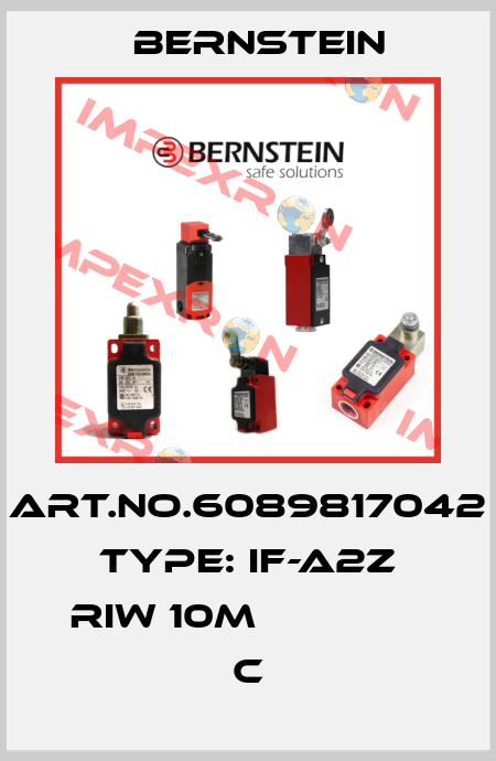 Art.No.6089817042 Type: IF-A2Z RIW 10M               C Bernstein