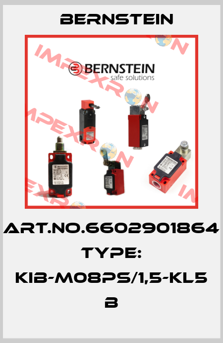 Art.No.6602901864 Type: KIB-M08PS/1,5-KL5            B Bernstein