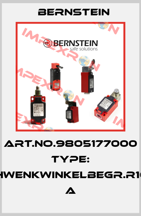 Art.No.9805177000 Type: SCHWENKWINKELBEGR.R10NE      A Bernstein