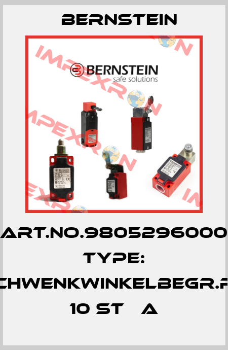 Art.No.9805296000 Type: SCHWENKWINKELBEGR.RD 10 ST   A Bernstein