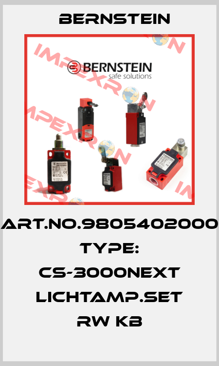 Art.No.9805402000 Type: CS-3000NEXT LICHTAMP.SET RW KB Bernstein