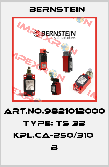 Art.No.9821012000 Type: TS 32 KPL.CA-250/310         B Bernstein