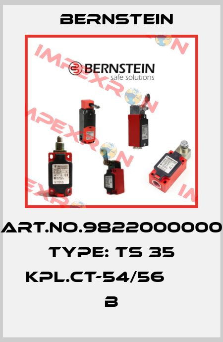 Art.No.9822000000 Type: TS 35 KPL.CT-54/56           B Bernstein