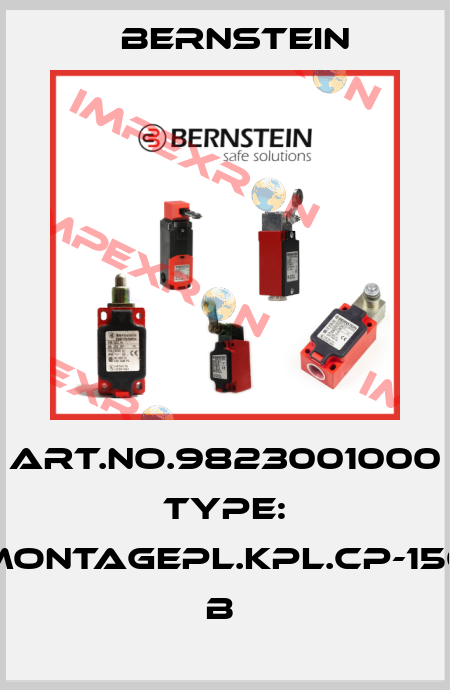 Art.No.9823001000 Type: MONTAGEPL.KPL.CP-150         B  Bernstein