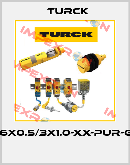 CABLE16x0.5/3x1.0-XX-PUR-GY-100M  Turck