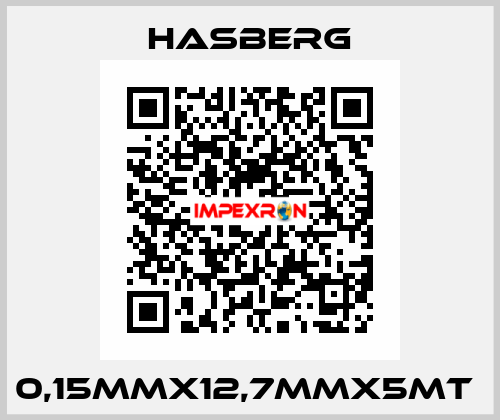 0,15MMX12,7MMX5MT  Hasberg