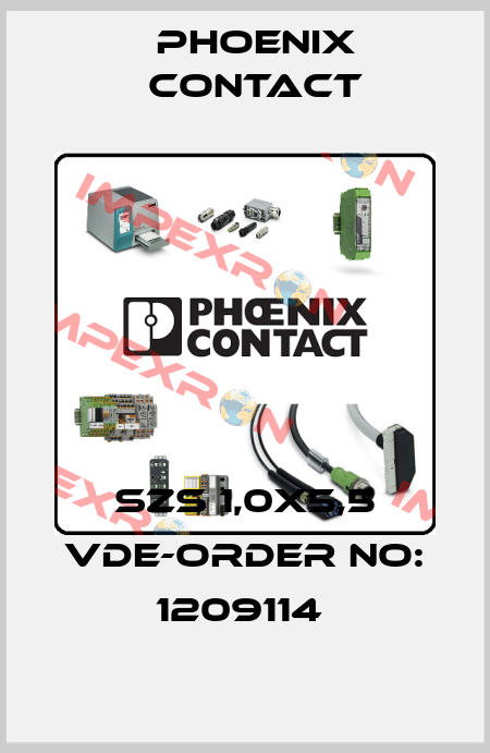 SZS 1,0X5,5 VDE-ORDER NO: 1209114  Phoenix Contact