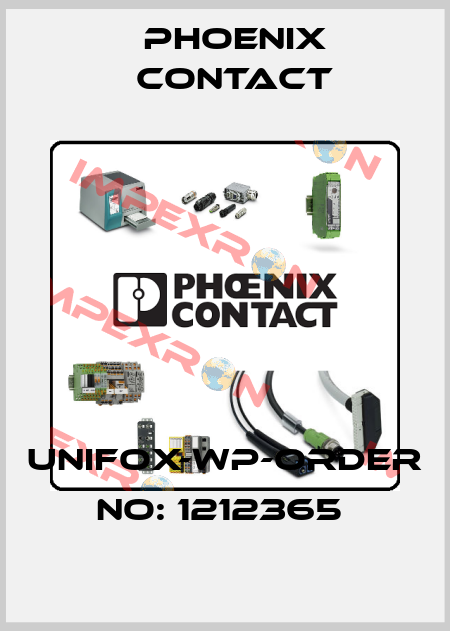 UNIFOX-WP-ORDER NO: 1212365  Phoenix Contact