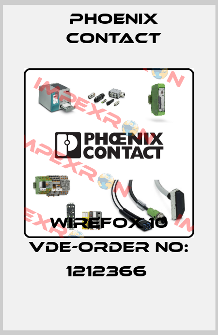 WIREFOX 10 VDE-ORDER NO: 1212366  Phoenix Contact