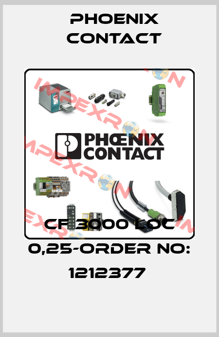 CF 3000 LOC 0,25-ORDER NO: 1212377  Phoenix Contact