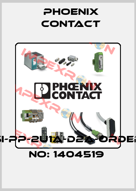 SI-PP-2U1A-D2A-ORDER NO: 1404519  Phoenix Contact